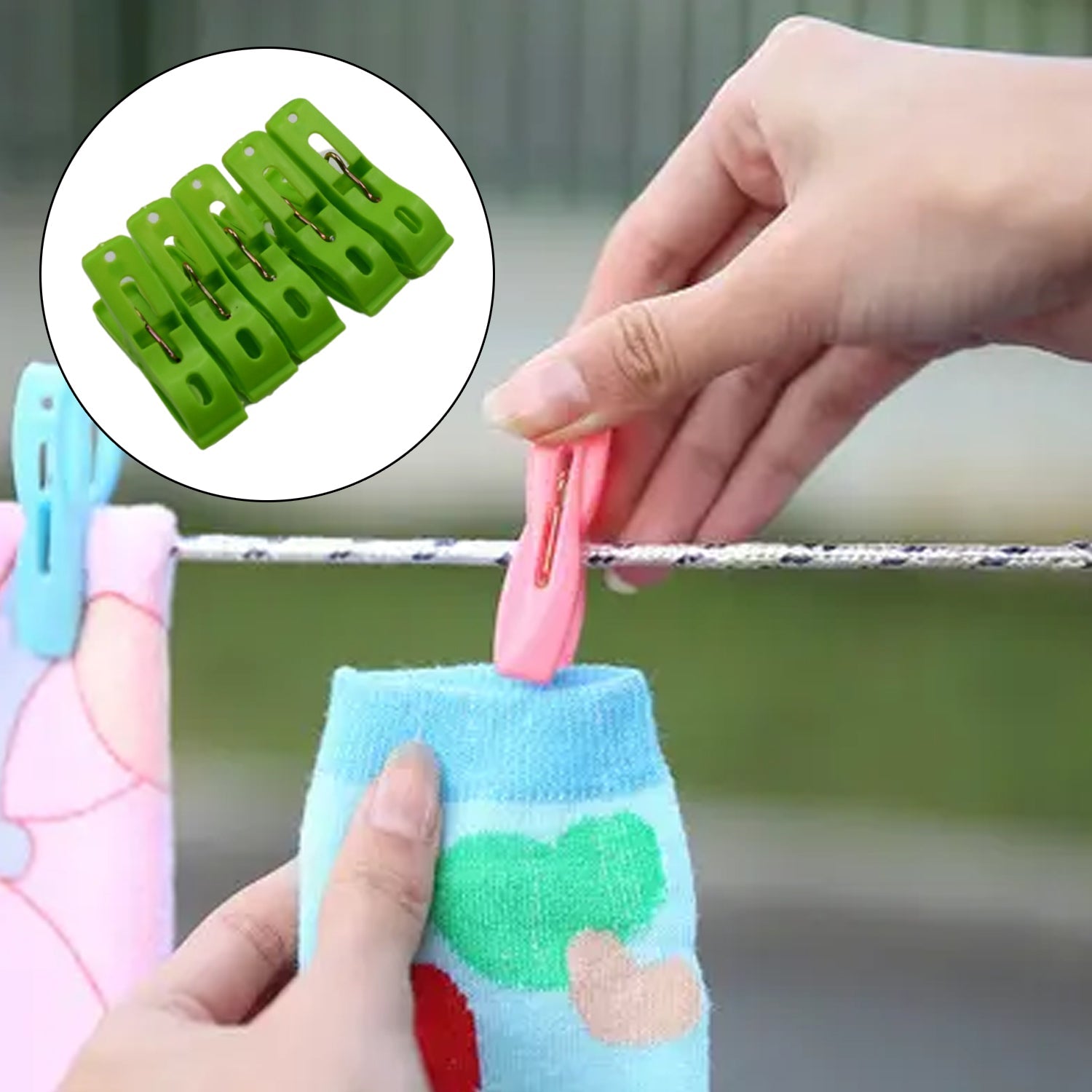 7893 Multifunction Plastic Heavy Quality Cloth Hanging Clips, Plastic Laundry Clothes Pins Set of 20 Pieces 7893 Multifunction Plastic Heavy Quality Cloth Hanging Clips, Plastic Laundry Clothes Pins Set of 20 Pieces